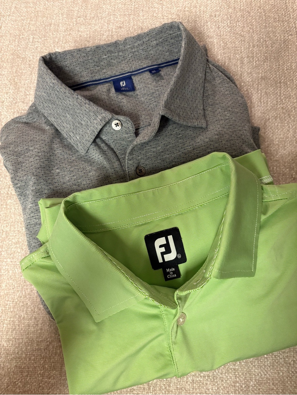2 Men’s FootJoy Polo Golf Shirts‎ Size XL